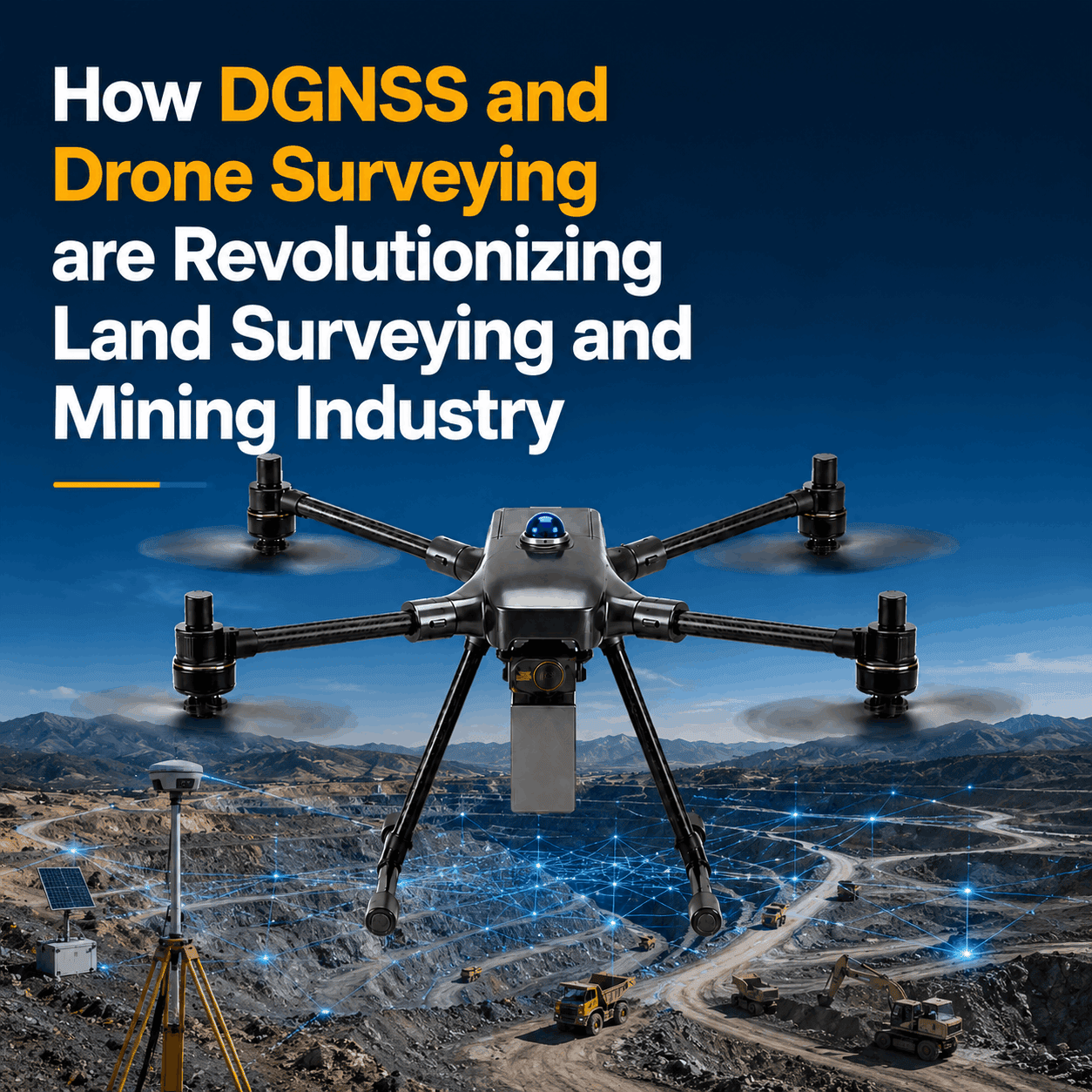 How DGNSS and Drone Surveying are Revolutionizing Land Surveying and Mining Industry