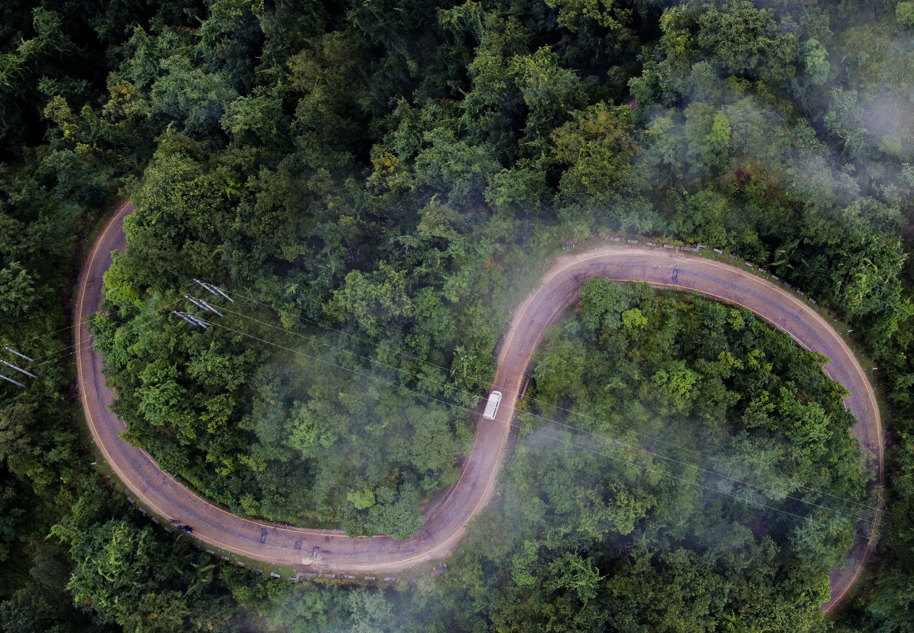 drone in road